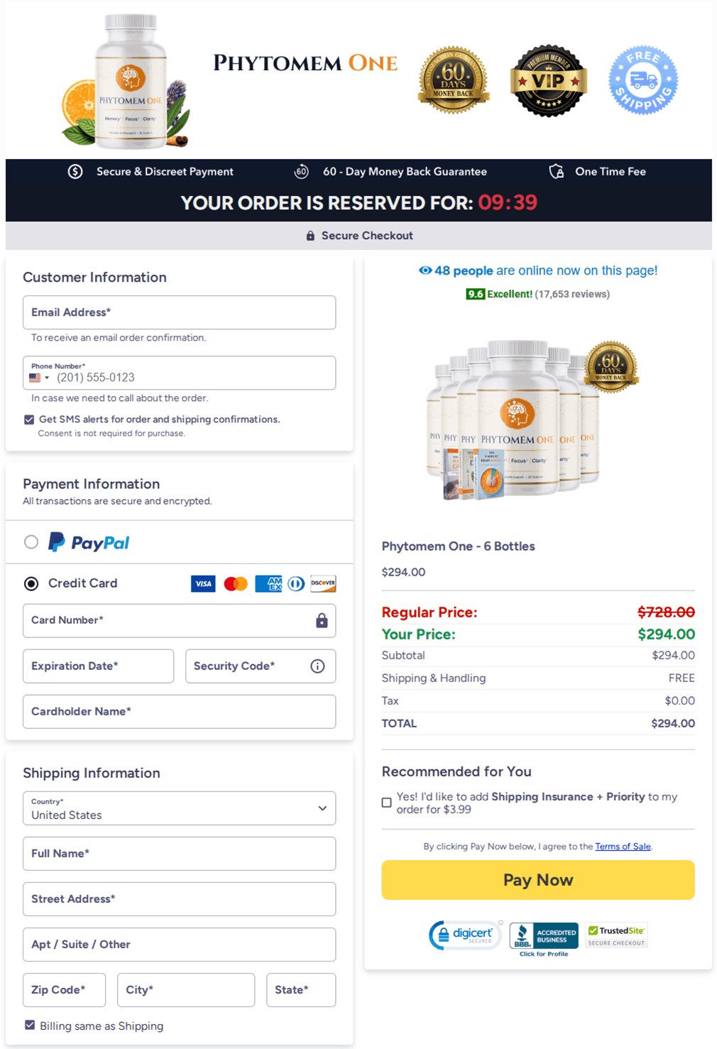 Mediterranean Diet Plan Checkout